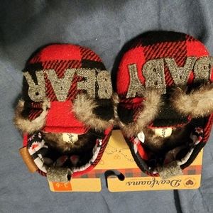 Baby bear 3 to 6 month slippers new